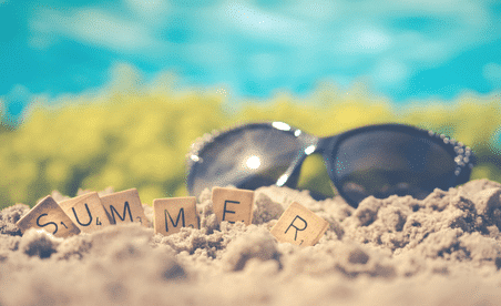 Sunglasses on the beach